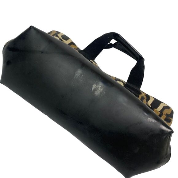 Tory Burch Ella Exotic Geometric Print Fabric Tote Hand Bag  Purse Shoulder Bag - Picture 5 of 15